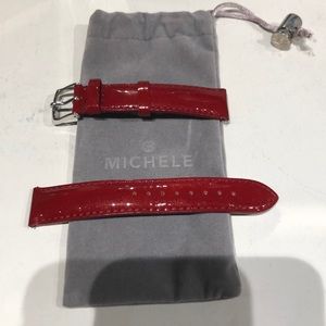 Michele Genuine Leather Watch Band
